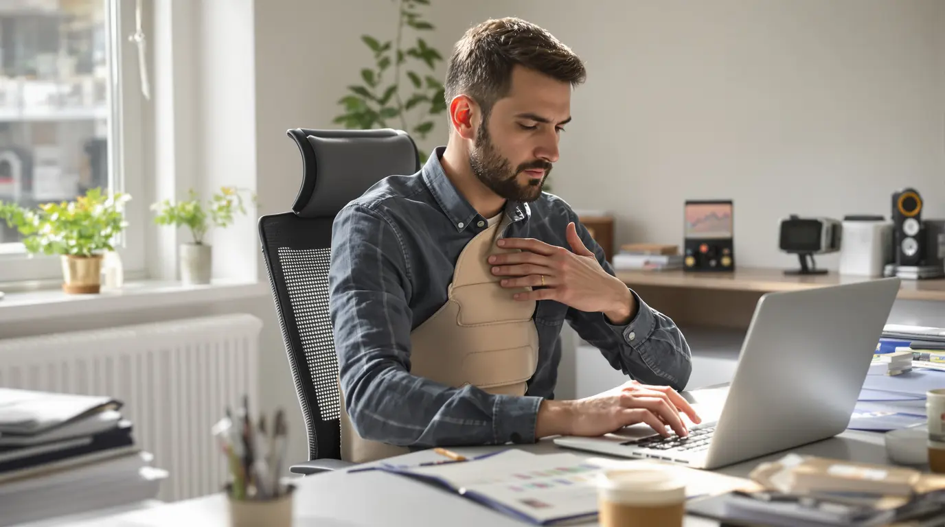 peut-on travailler avec une côte cassée